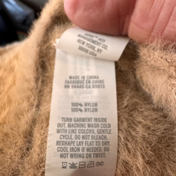 Aerie Soft Tan Oversized Crew Neck Sweater - Picture 9 of 11